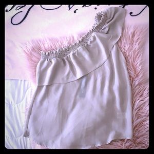 Sheer One Shoulder Blouse